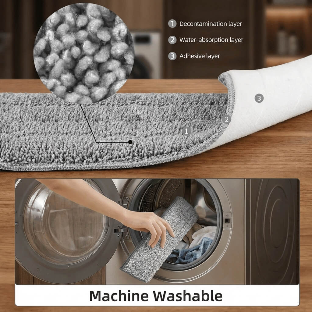 2-in-1 Flat Mop & Bucket Set | Effortless Floor Cleaning