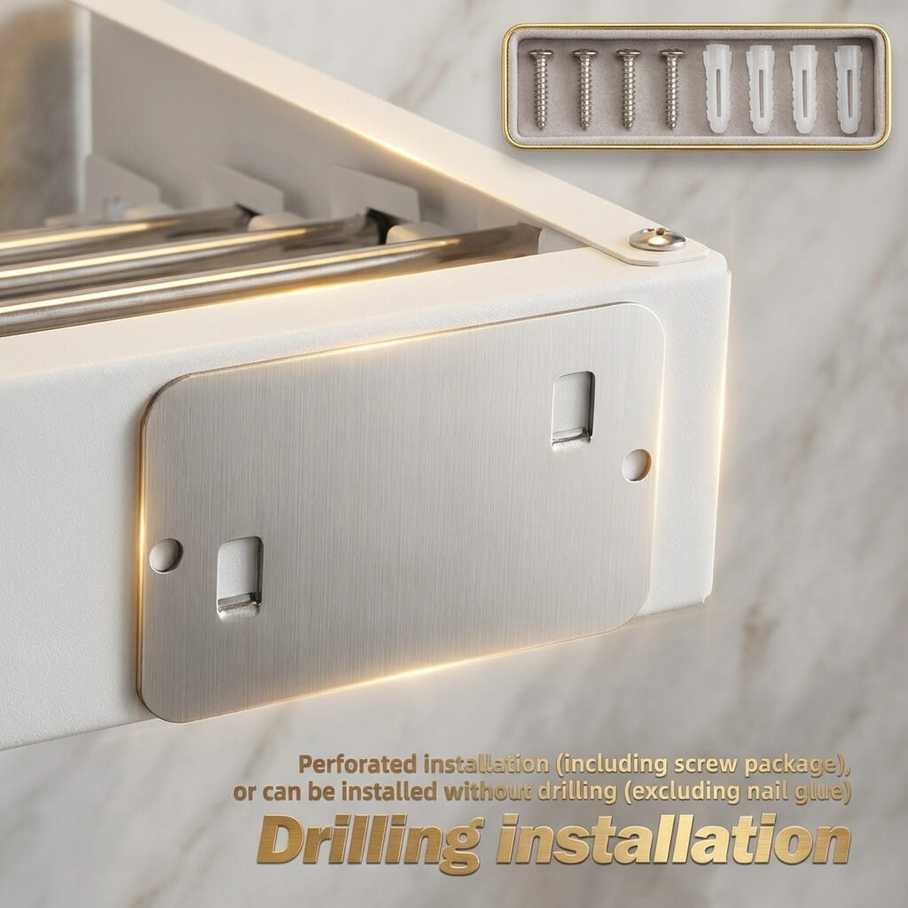 Wall-Mounted Folding Drying Rack | Space Saving Design