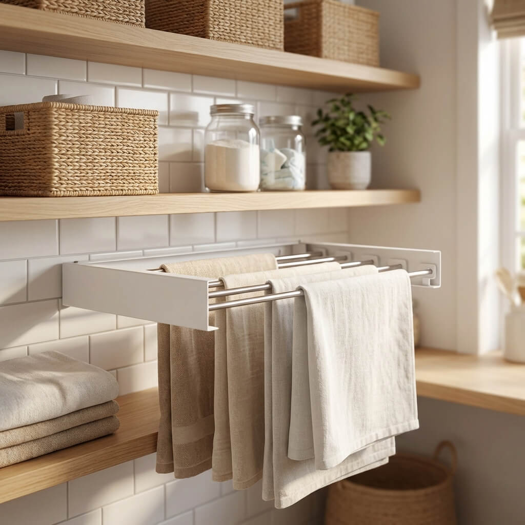 Wall-Mounted Folding Drying Rack | Space Saving Design