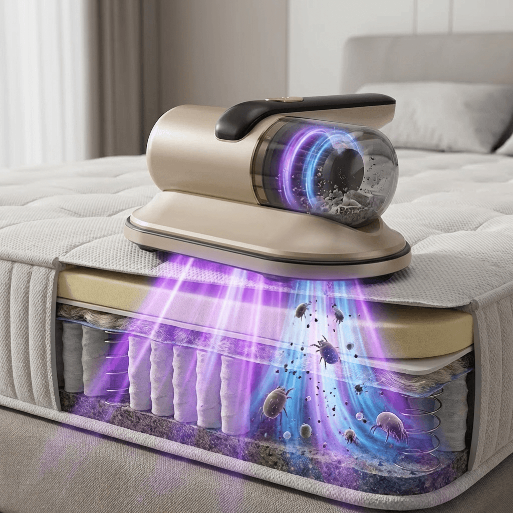 Deep-Clean Wireless Mite Remover | Powerful Anti-Allergen Cleaning