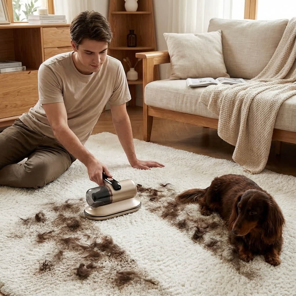 Éliminateur d'acariens sans fil à nettoyage en profondeur | Nettoyage anti-allergène puissant