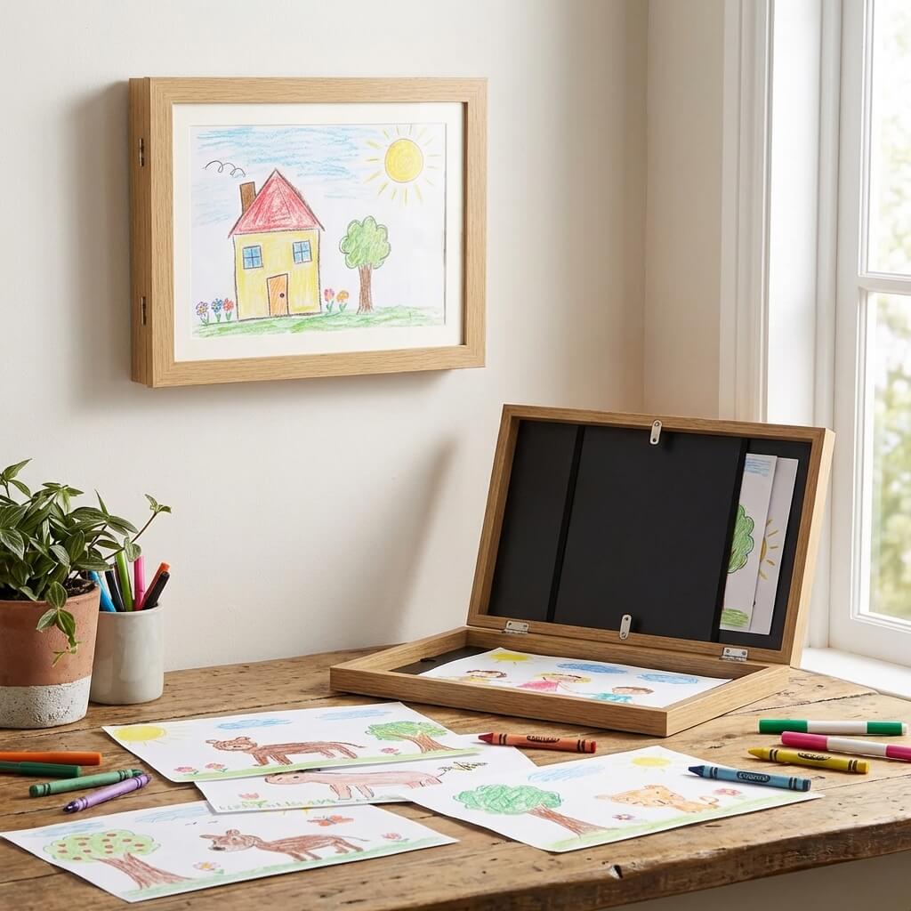 Interchangeable Artwork Frame A4 | Display & Store Your Child’s Artwork in Seconds