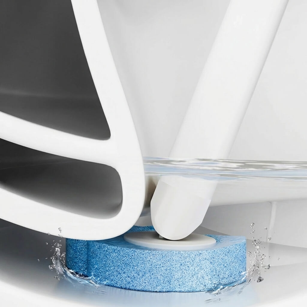 Disposable Toilet Brush with 18 Refills | Deep Clean Without Contact