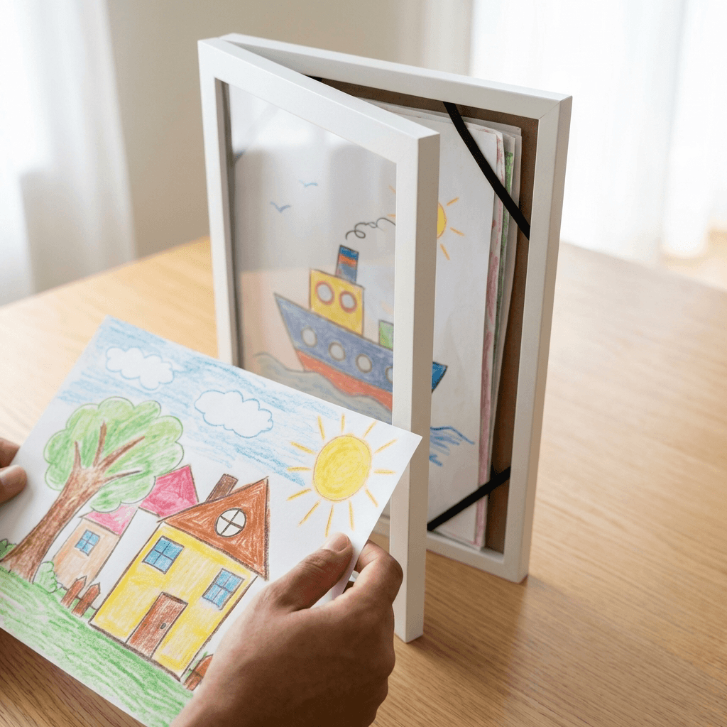 Interchangeable Artwork Frame A4 | Display & Store Your Child’s Artwork in Seconds