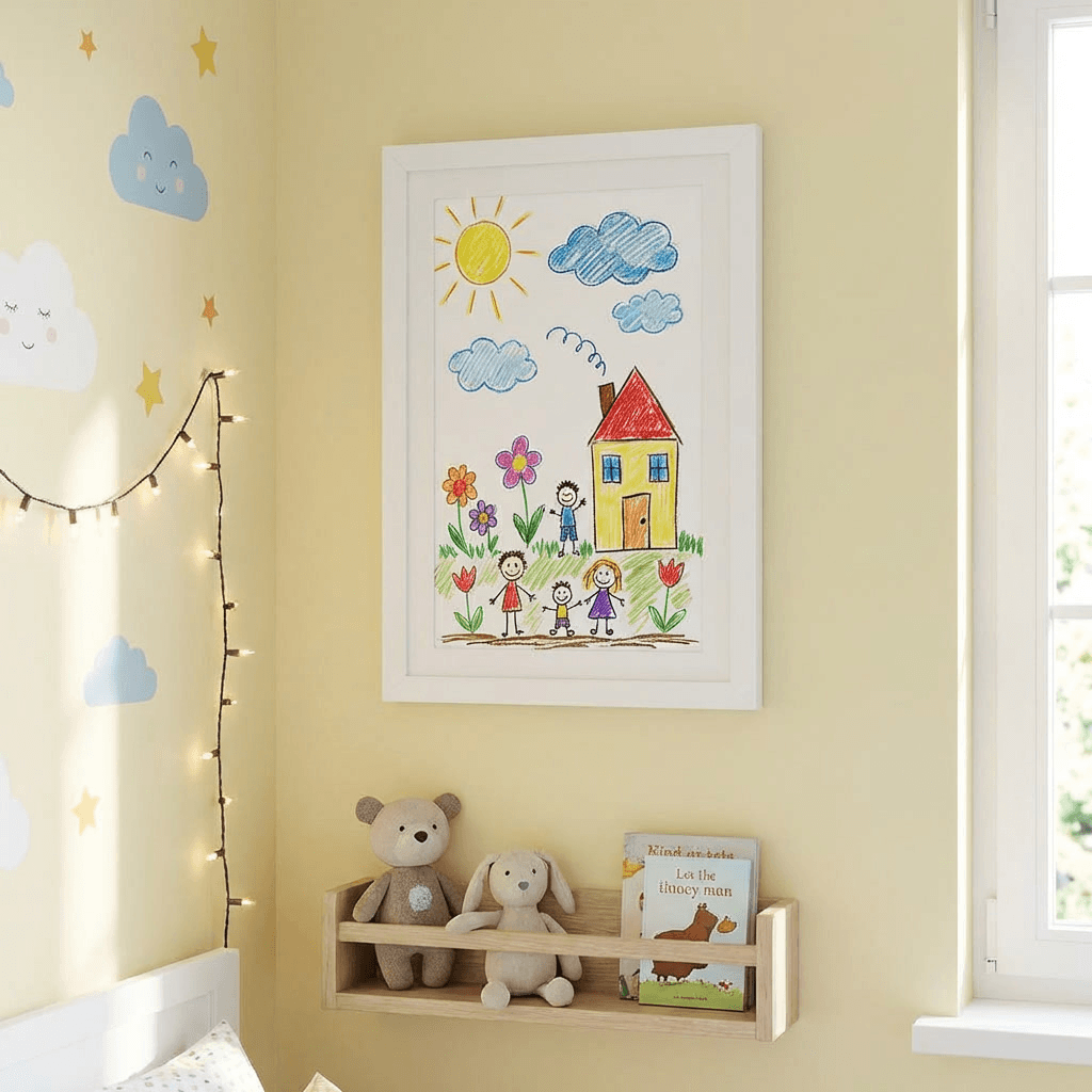 Cadre d'Art Interchangeable A4 | Exposez et Rangez les Œuvres de Votre Enfant en Quelques Secondes